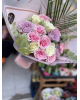 Vip  Pembe &lila beyaz karma Gül buket